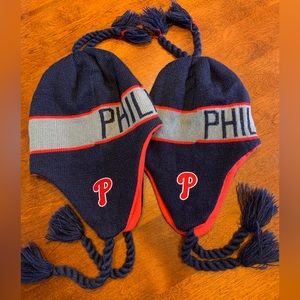 Philadelphia Phillies Tassel Knit Hat Set of Two